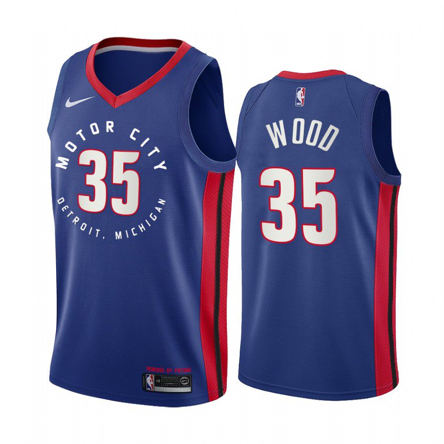 Men Detroit Pistons #35 christian wood navy motor city edition 2020 nba jersey->san jose sharks->NHL Jersey